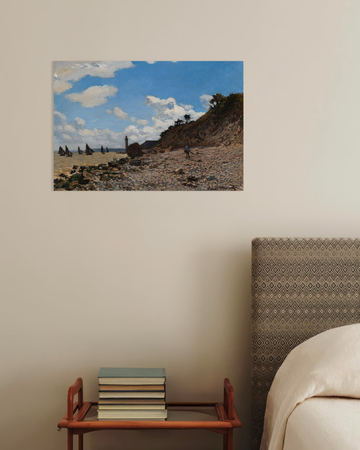 Poster Stranden vid Honfleur (1864–1866) av Claude Monet