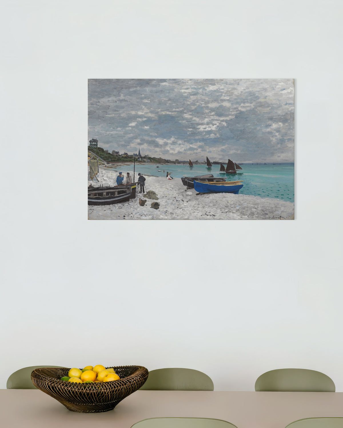 Poster Stranden vid Sainte-Adresse (1867) av Claude Monet