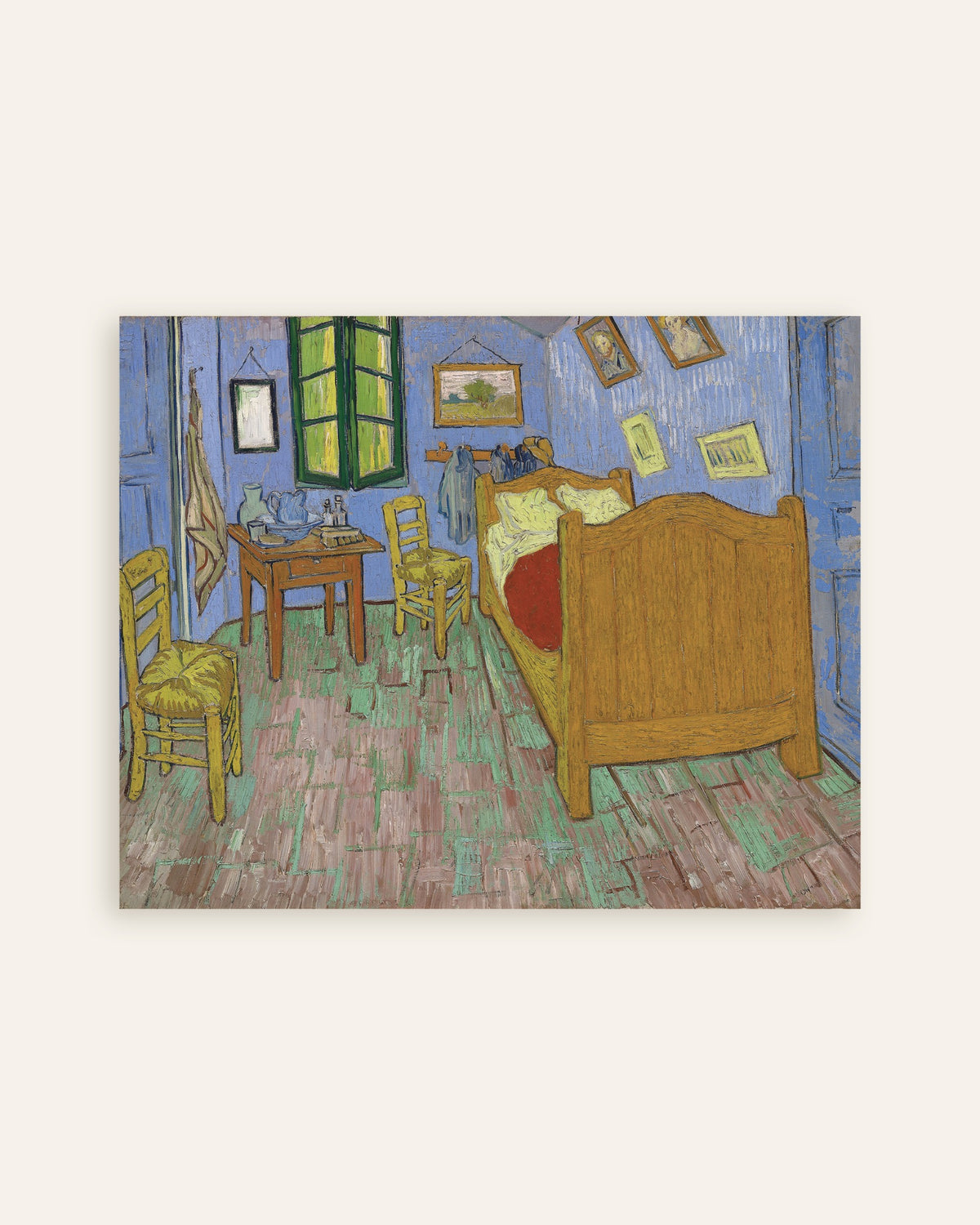 Poster av Sovrummet, versionen från Saint-Rémy (1889) av Vincent van Gogh, miniatyr