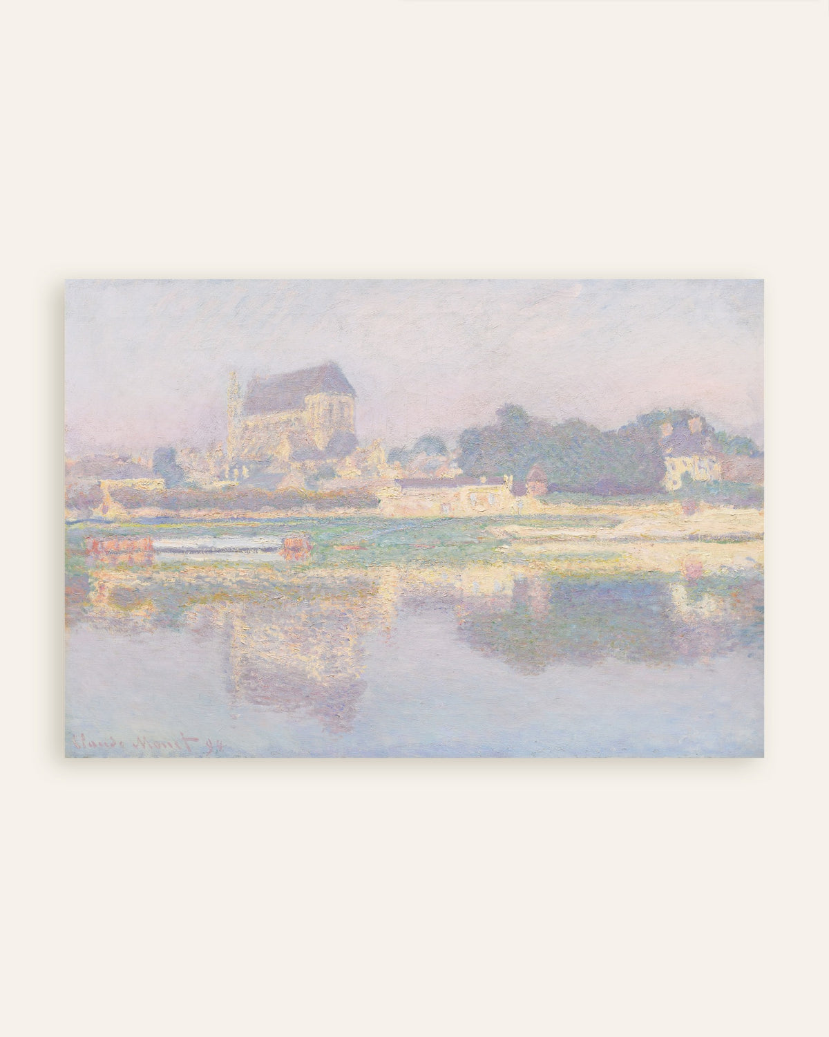 Poster Kyrkan i Vernon, sol (1894) av Claude Monet, miniatyr