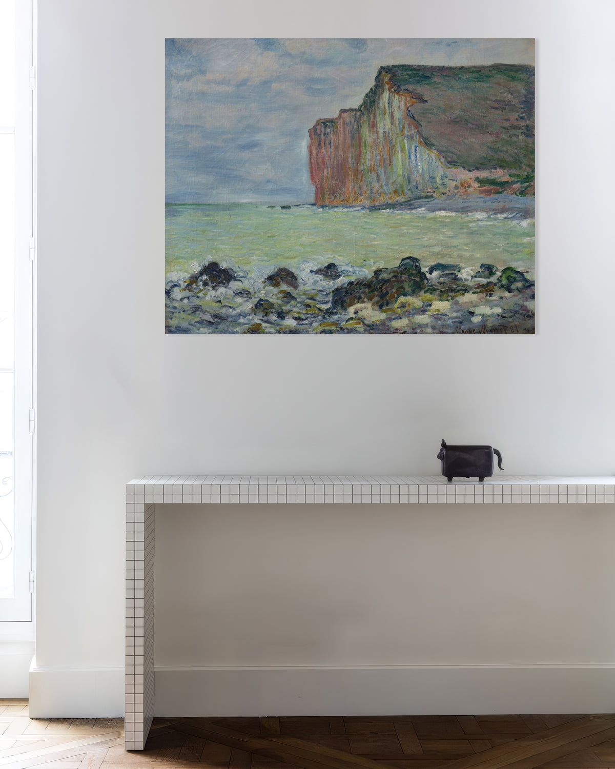 Poster Klippan vid Les Petites-Dalles (1881) av Claude Monet