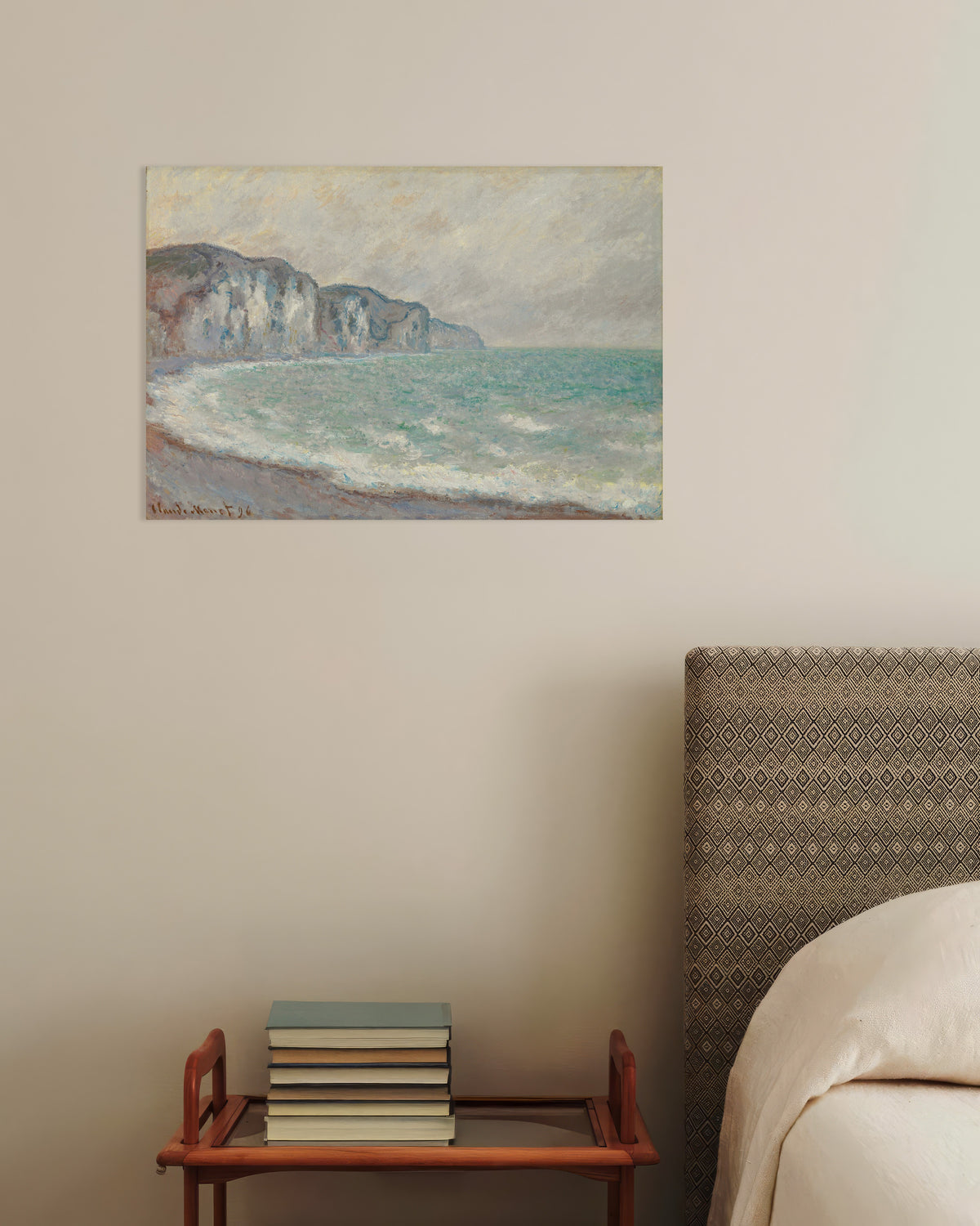 Poster Klippan vid Pourville (1896) av Claude Monet