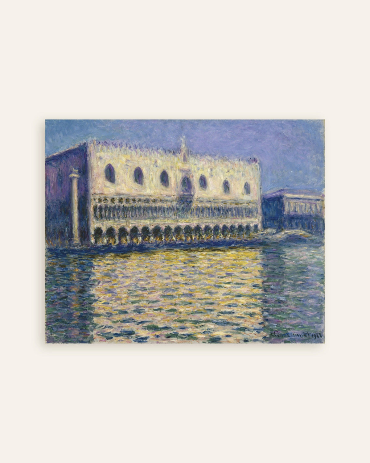 Poster Dogepalatset (1908) av Claude Monet, miniatyr