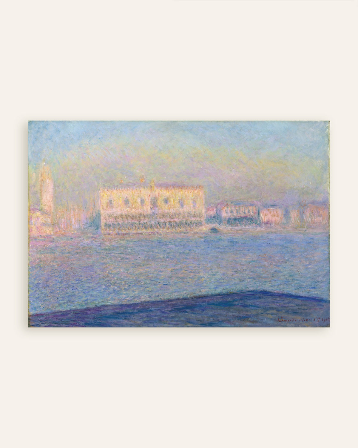 Poster Dogepalatset sett från San Giorgio Maggiore (1908) av Claude Monet, miniatyr