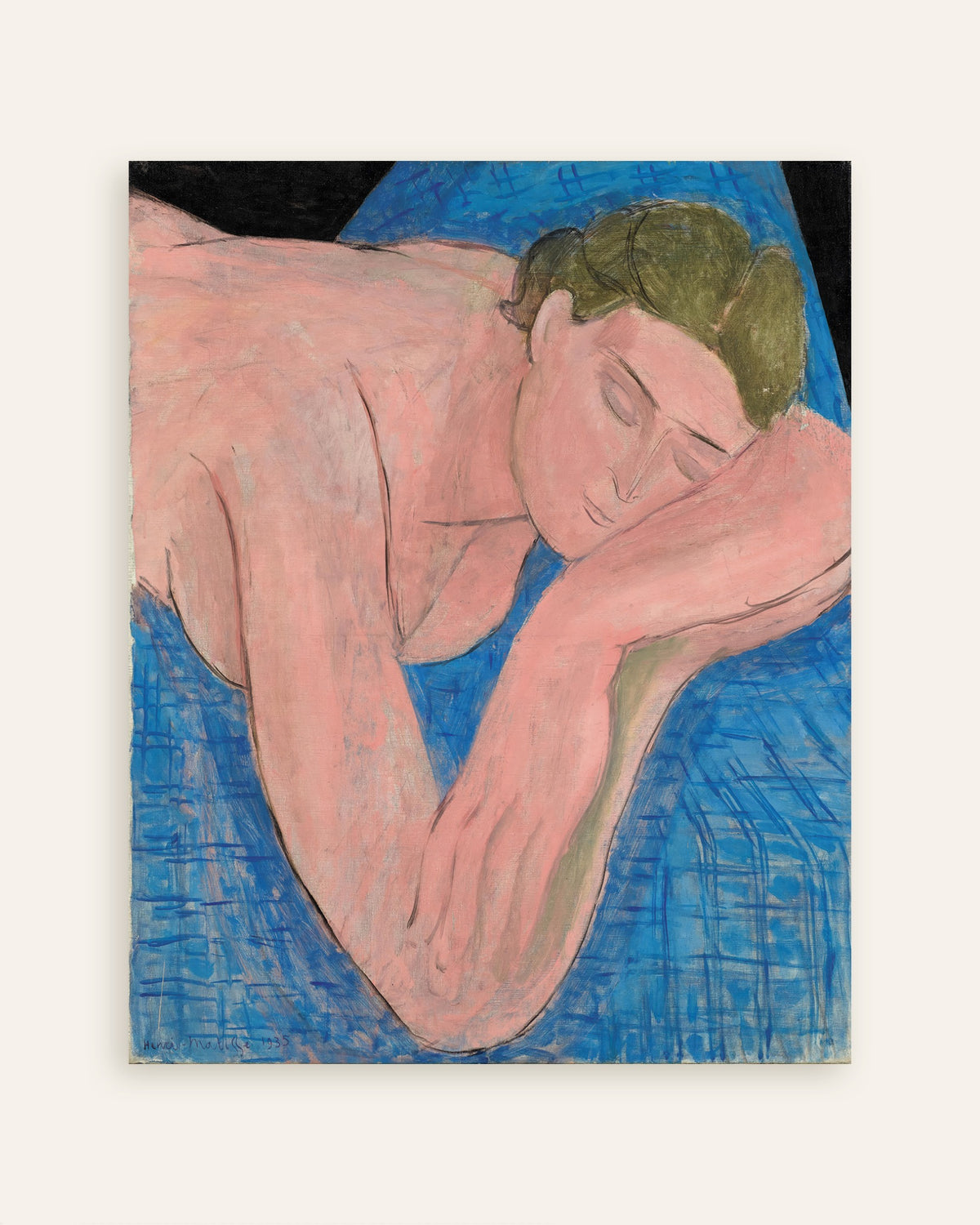 Poster med Drömmen (1935) av Henri Matisse, miniatyr