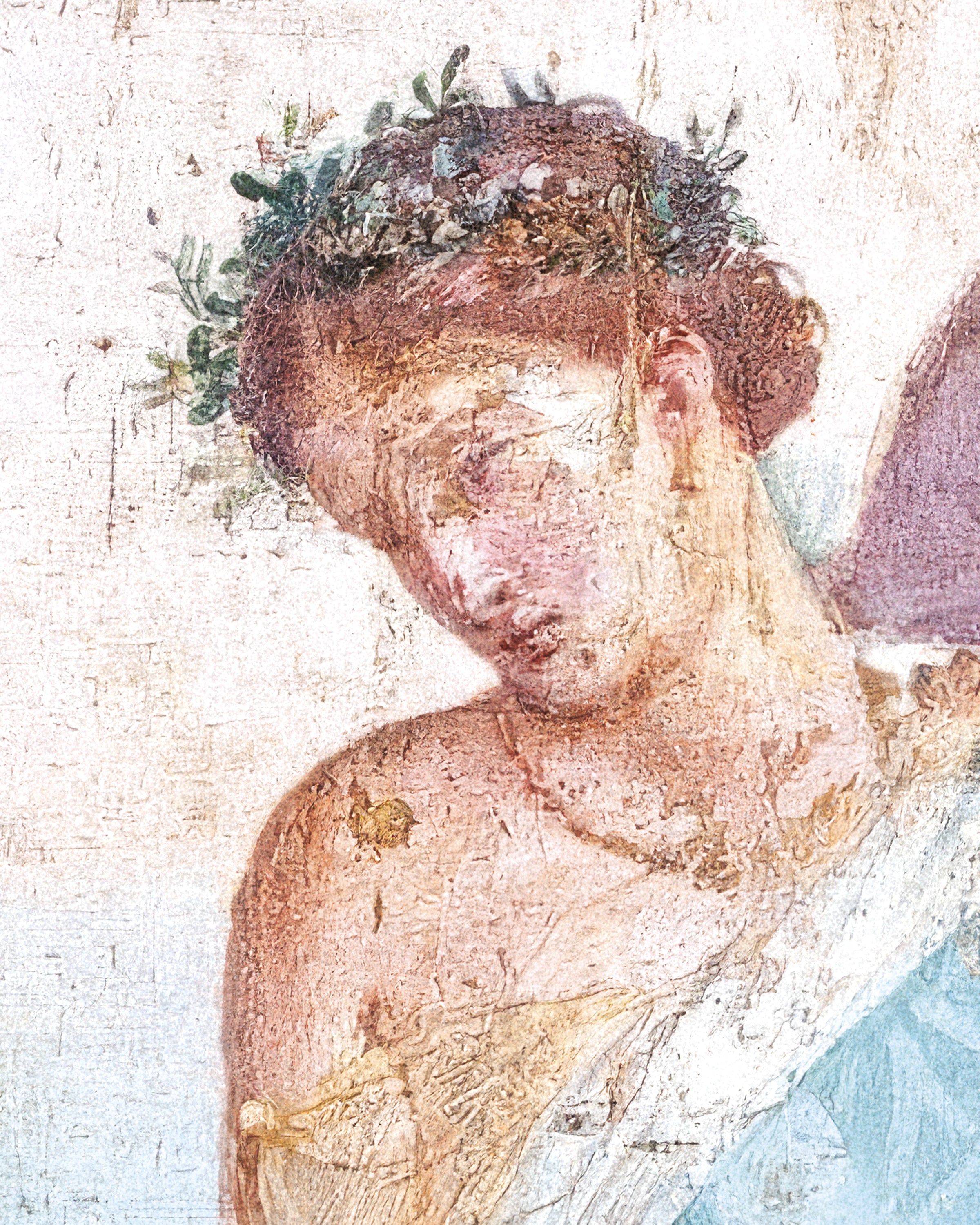 Fall av Ikarios freskdetalj poster