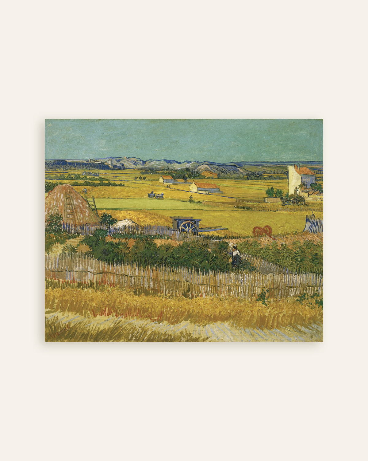 Poster med Skörden (1888) av Vincent van Gogh, miniatyr