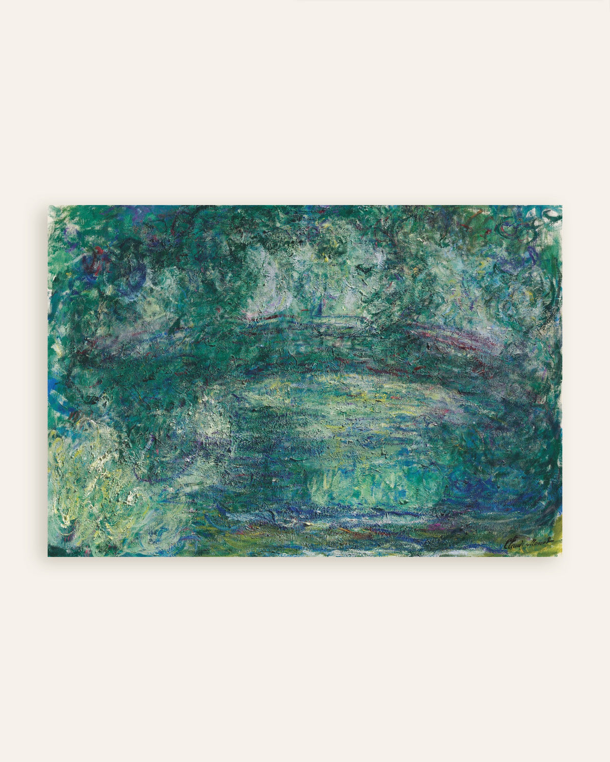 Poster Den japanska bron (1918–1924) av Claude Monet, miniatyr