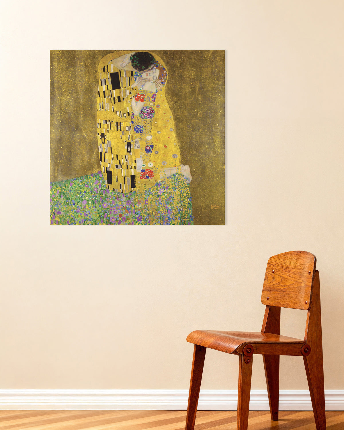 Poster Kyssen (1907–1908) av Gustav Klimt