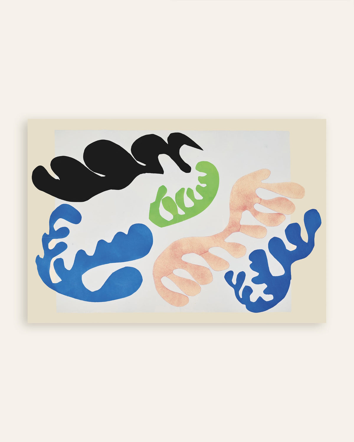 Poster av Lagunens blå och korallröda färger (Jazz, 1947) av Henri Matisse, miniatyrbild