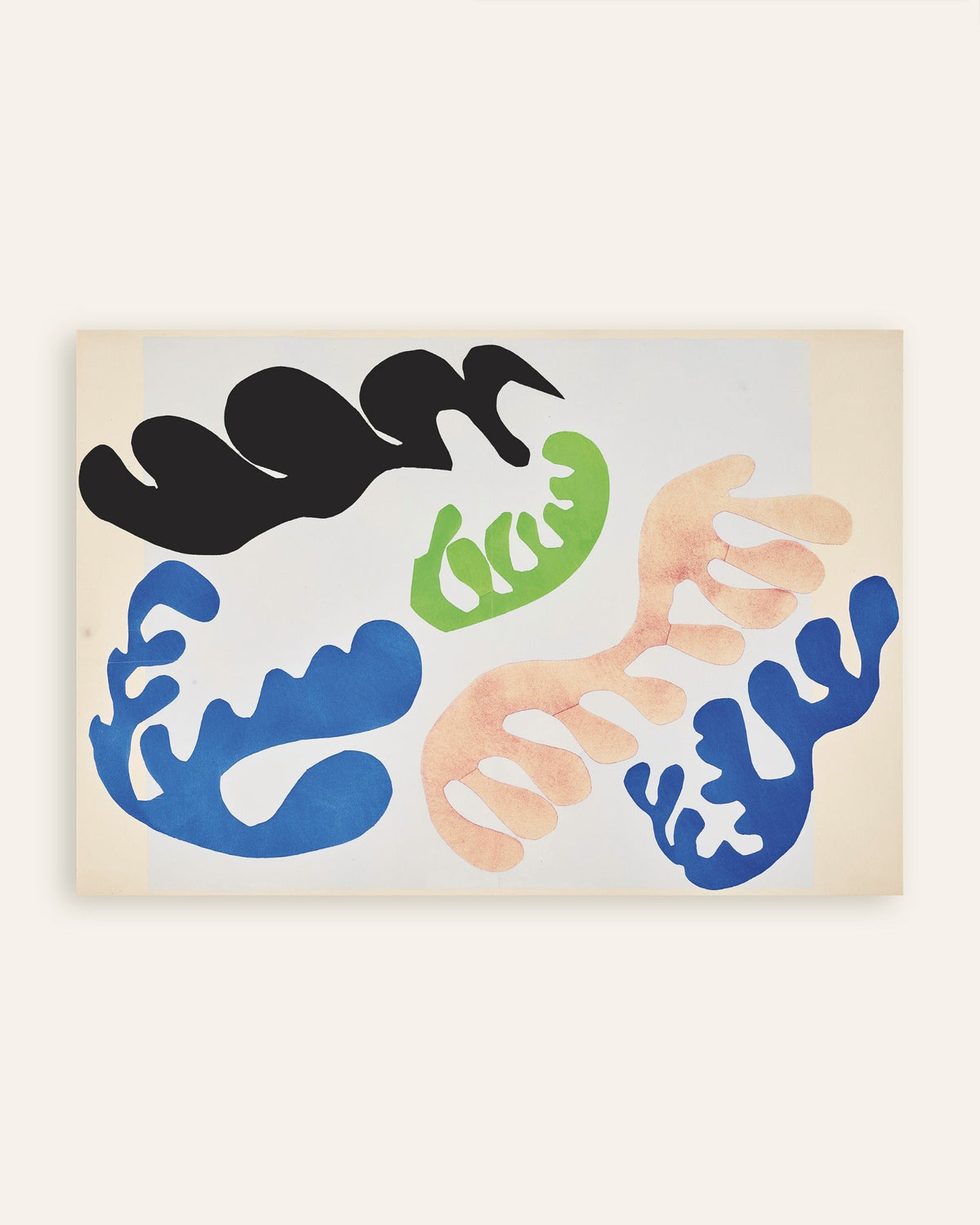 Poster av Lagunens blå och korallröda färger (Jazz, 1947) av Henri Matisse, miniatyrbild