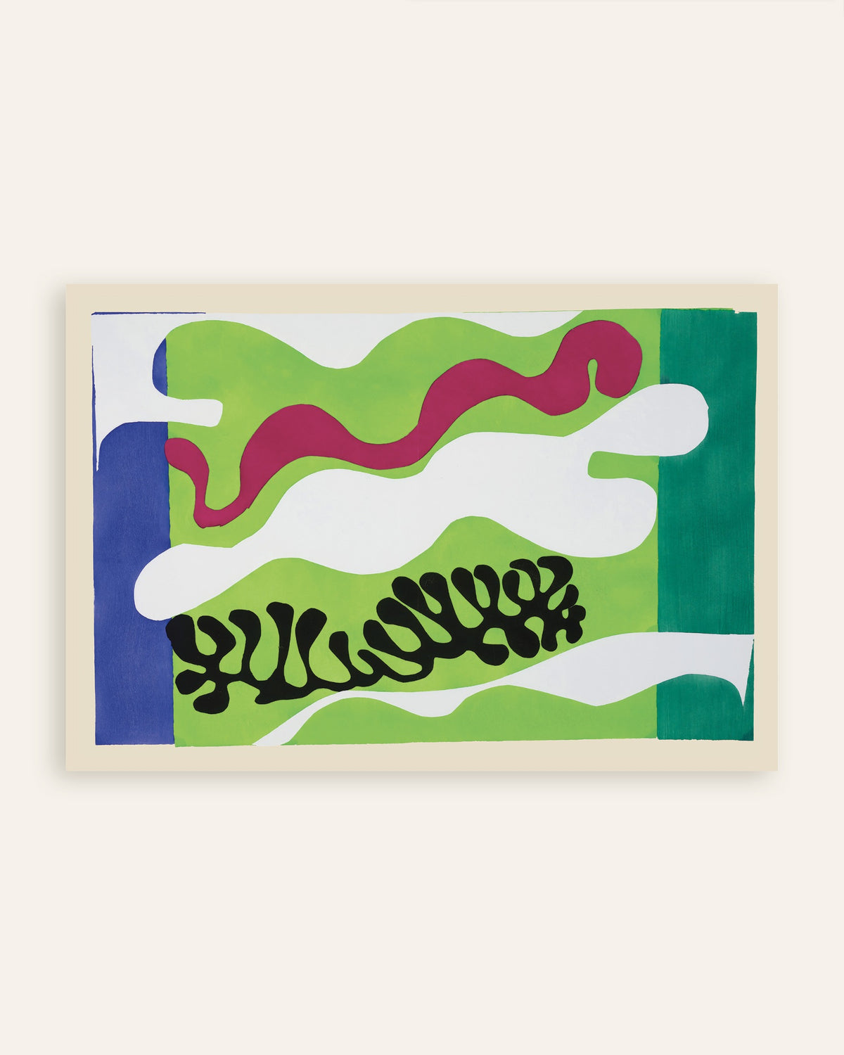Poster av Lagunen i grönt (Jazz, 1947) av Henri Matisse, miniatyr