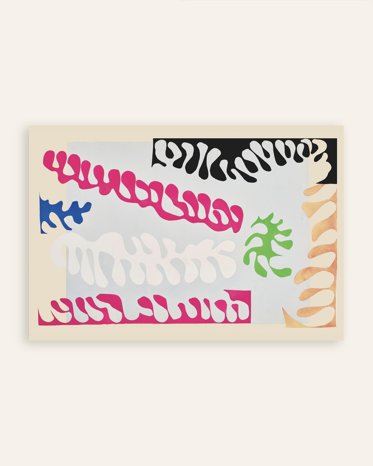 Poster med Lagunen i rosa och vitt (Jazz, 1947) av Henri Matisse, miniatyrbild