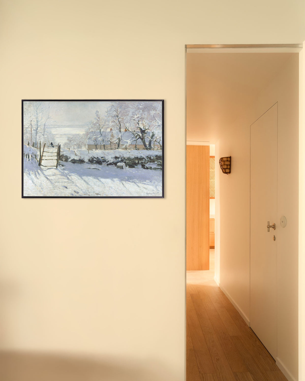 Poster Skatan (1868–1869) av Claude Monet med metallram