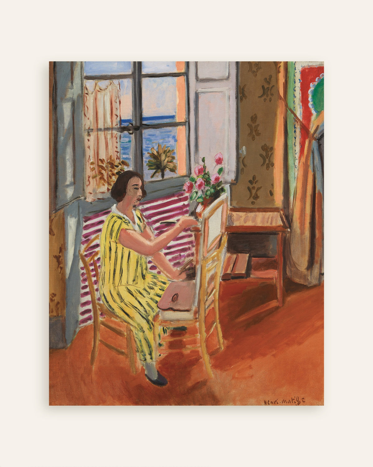 Poster med Morgonsessionen (1924) av Henri Matisse, miniatyrbild