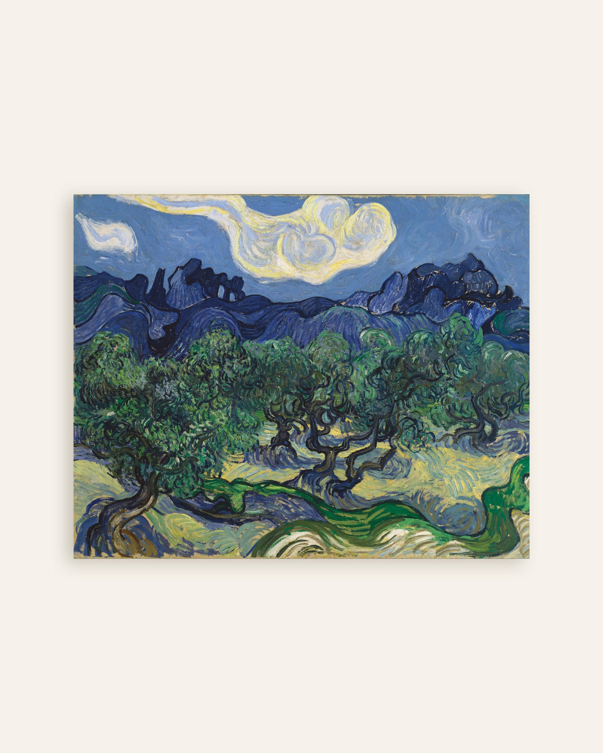 Poster med Olivträden (1889) av Vincent van Gogh, miniatyrbild