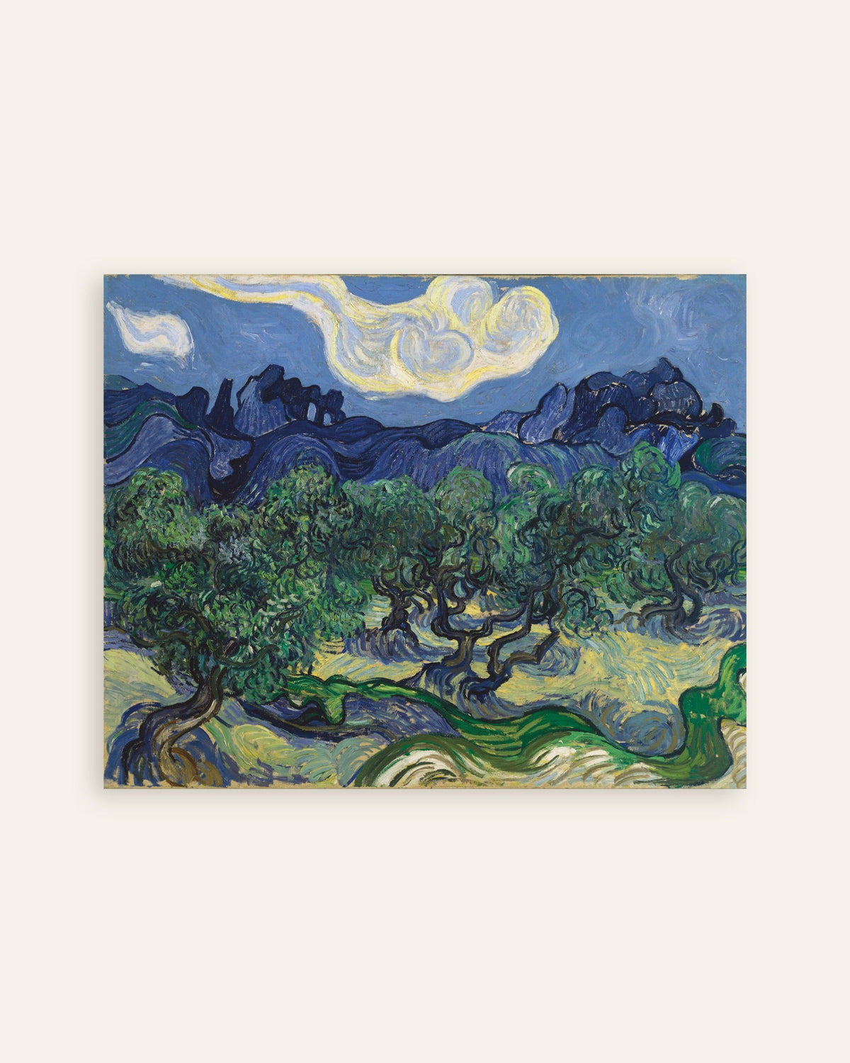 Poster med Olivträden (1889) av Vincent van Gogh, miniatyrbild