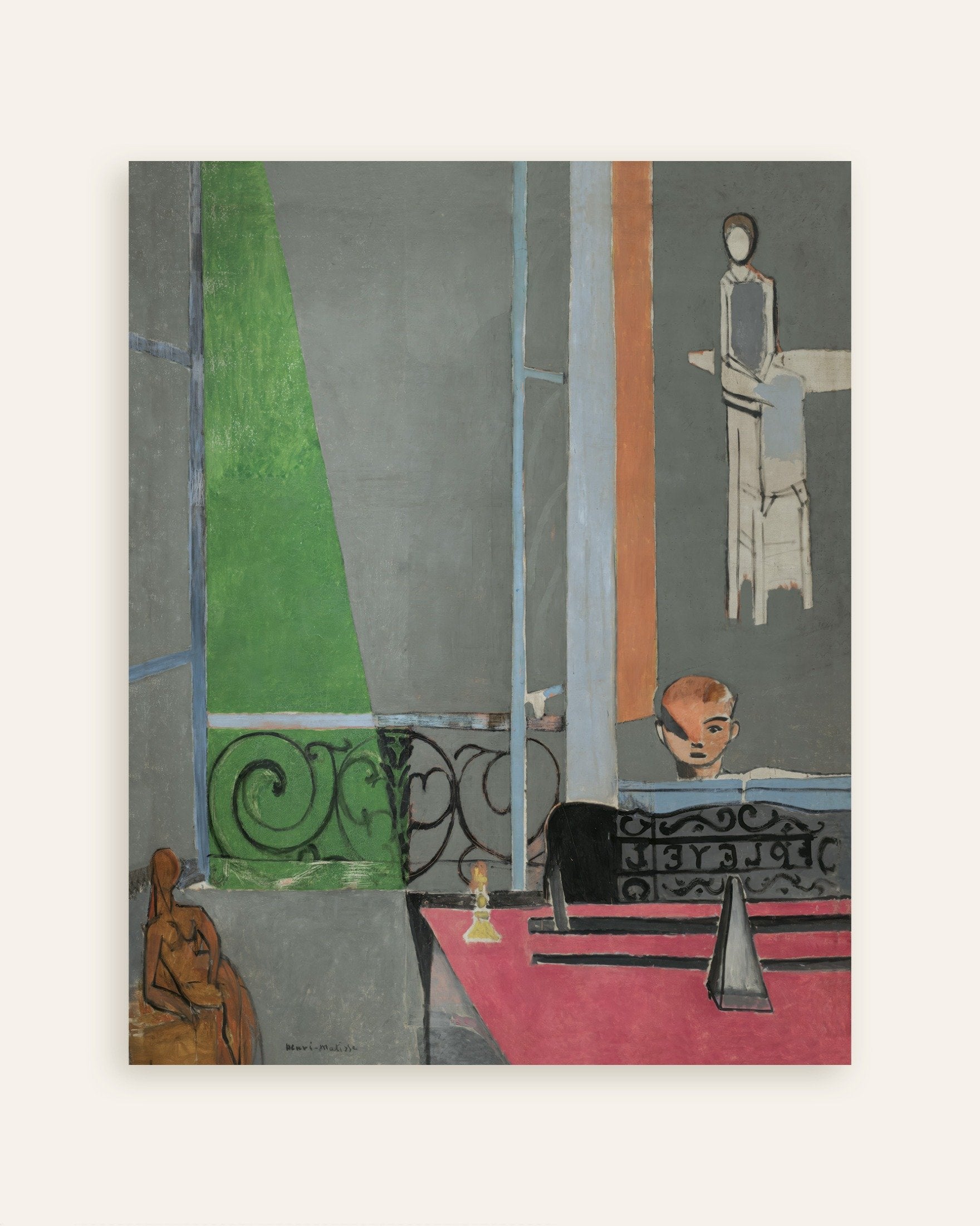 Poster of The piano lesson (1916) by Henri Matisse - Poster, thumbnail