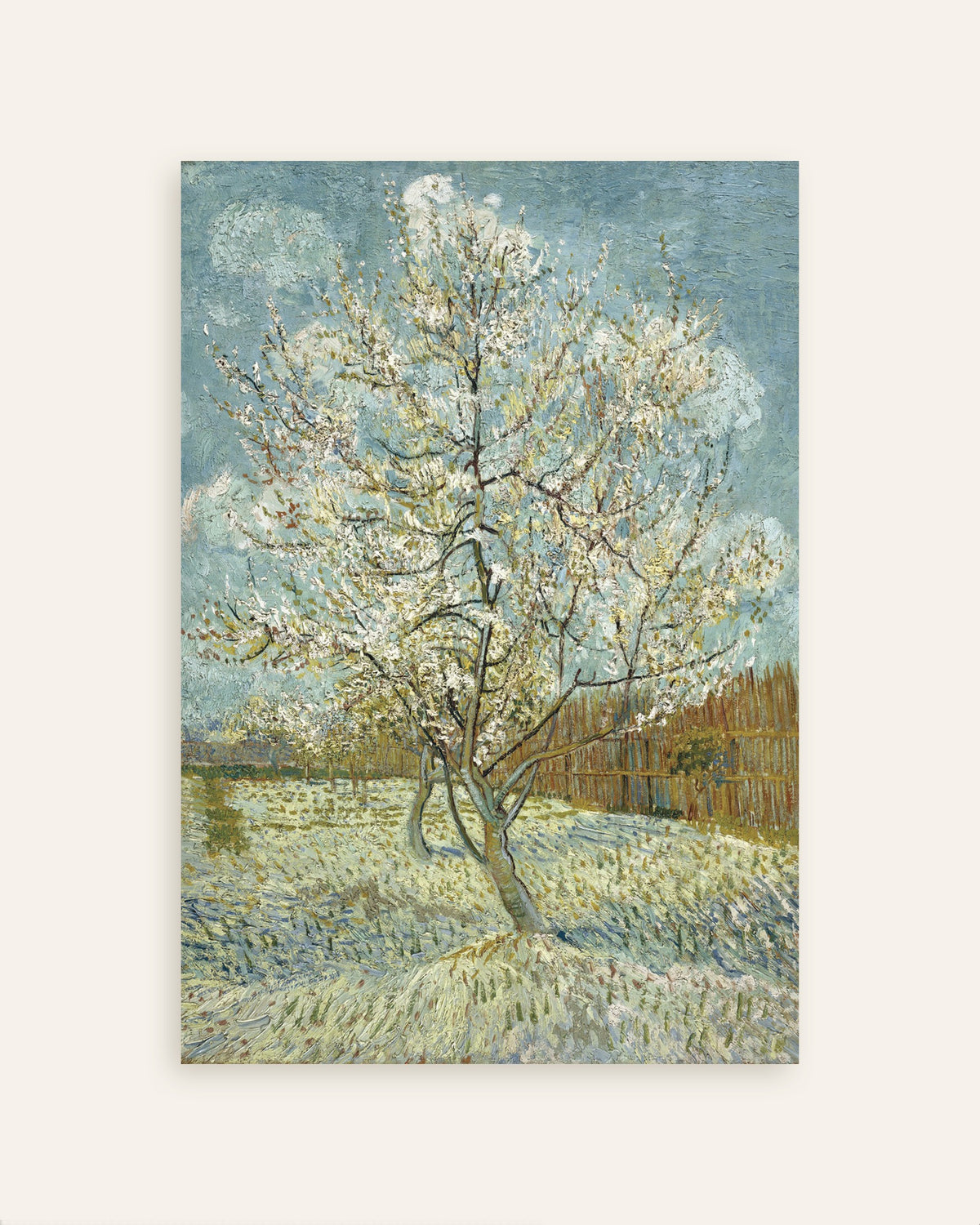Poster av Det rosa persikoträdet (1888) av Vincent van Gogh, miniatyrbild