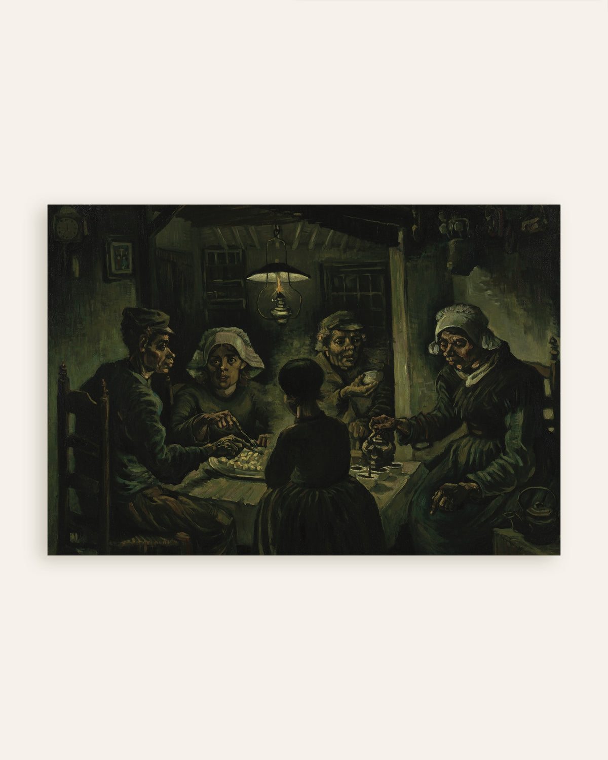 Poster med Potatisätarna (1885) av Vincent van Gogh, miniatyrbild