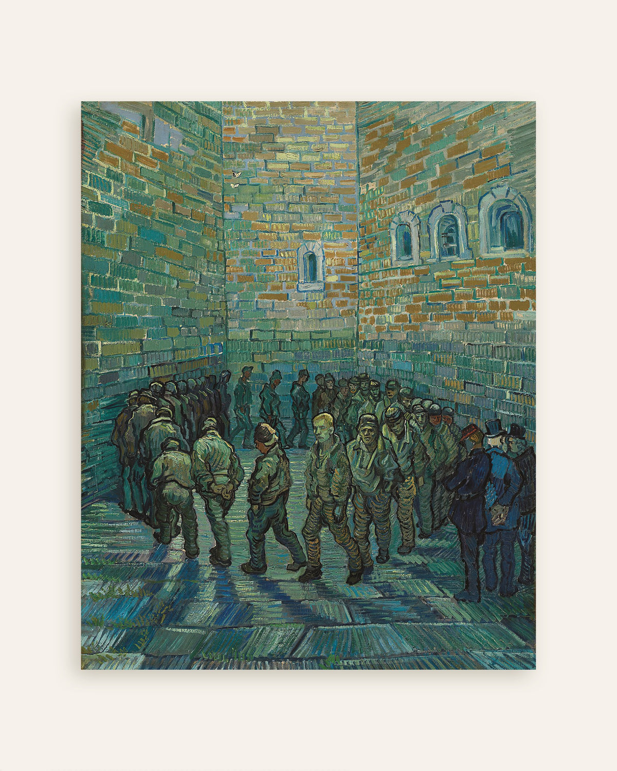Poster av Fängelsegården, efter Doré (1890) av Vincent van Gogh, miniatyrbild
