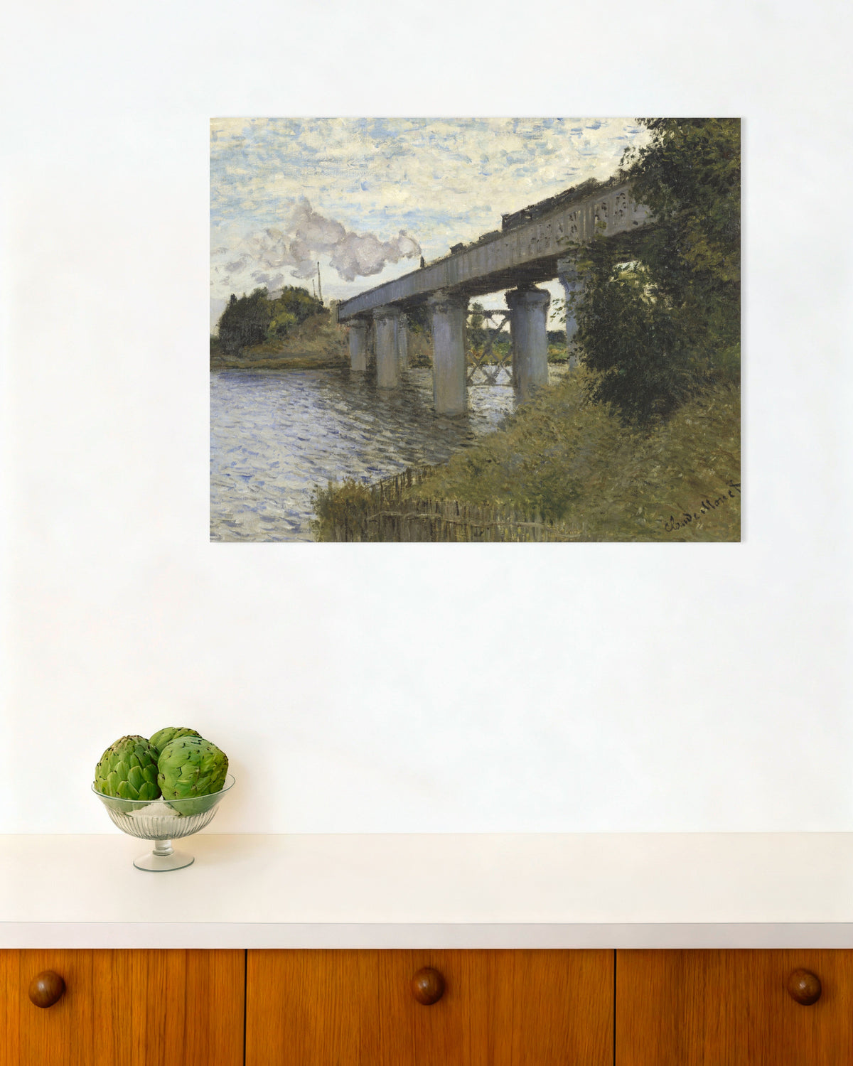Poster Järnvägsbron vid Argenteuil (1873–1874) av Claude Monet