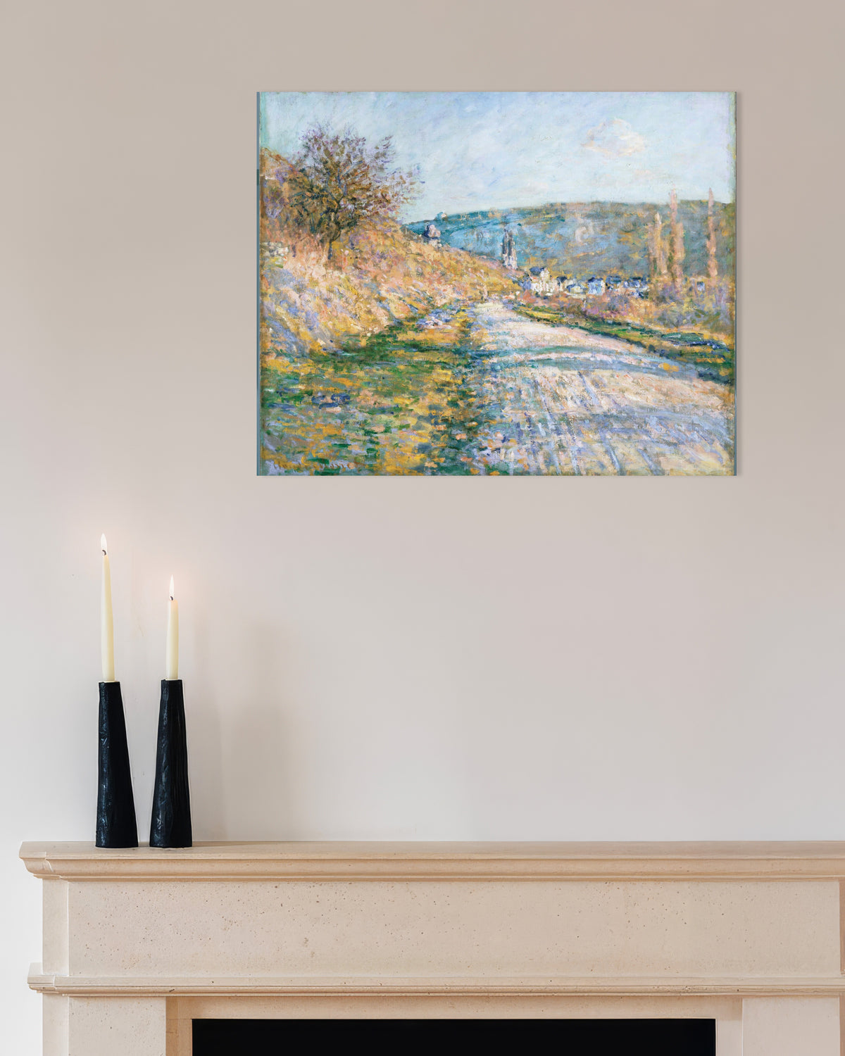Poster Vägen till Vétheuil (1879) av Claude Monet