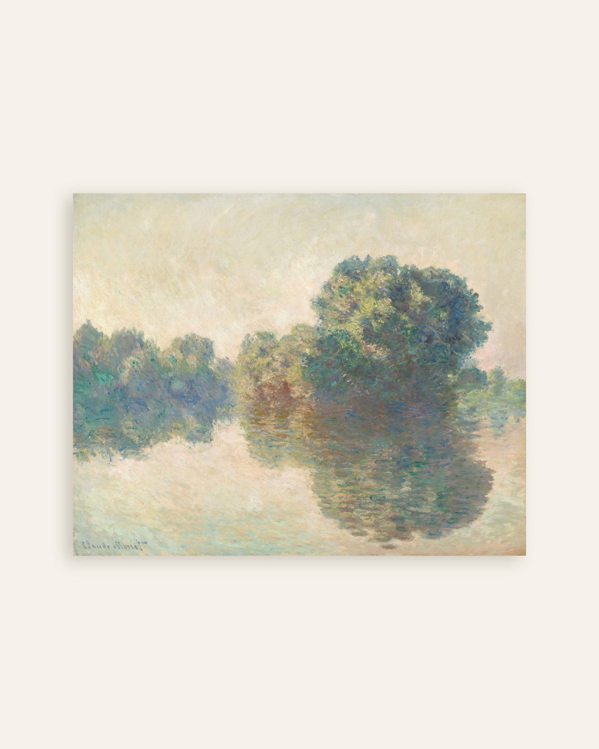Poster Seine vid Giverny (1897) av Claude Monet, miniatyr