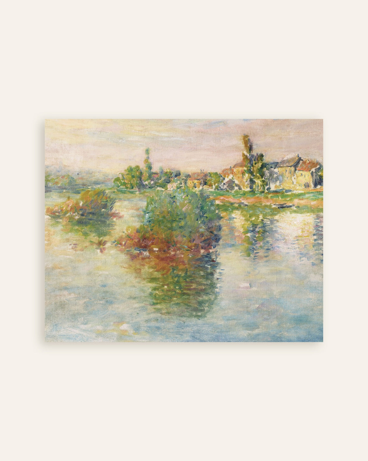 Poster Seine vid Lavacourt (1879) av Claude Monet, miniatyr