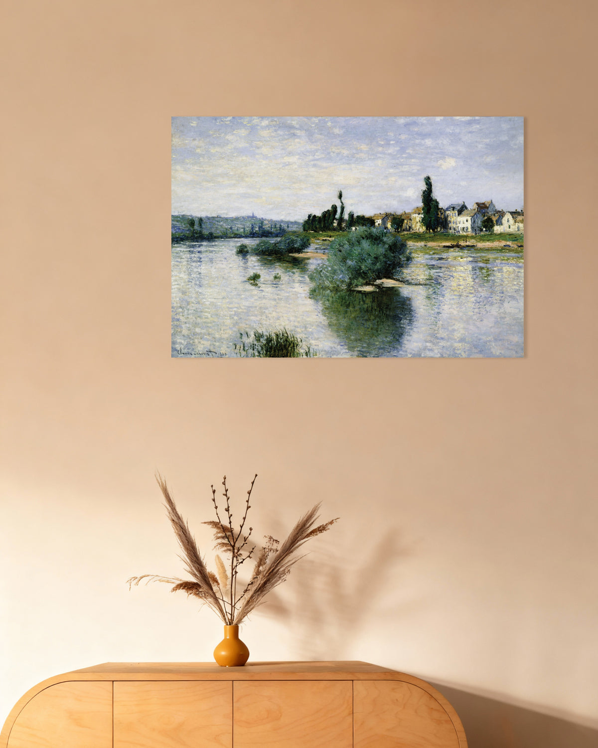Poster Seine vid Lavacourt (1880) av Claude Monet