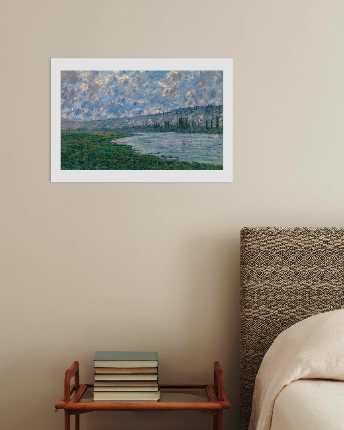 Poster Seine vid Vétheuil (1880) av Claude Monet