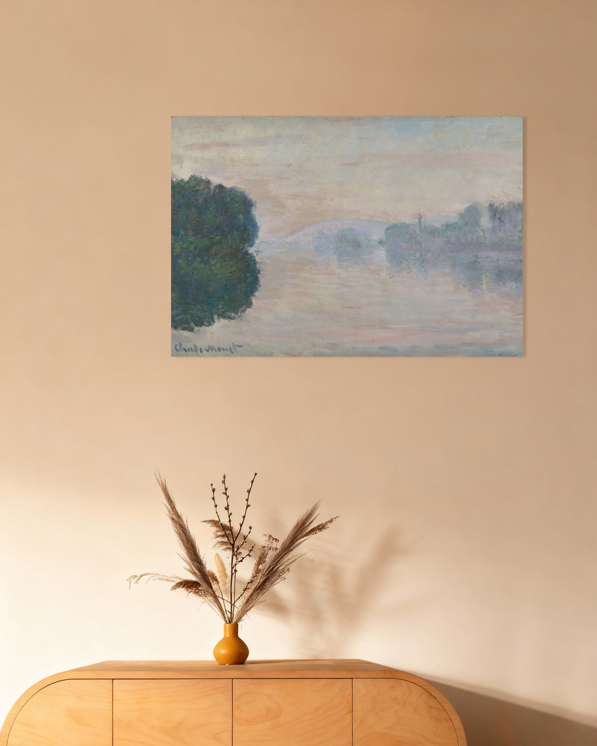Poster Seine i dimman (1894) av Claude Monet