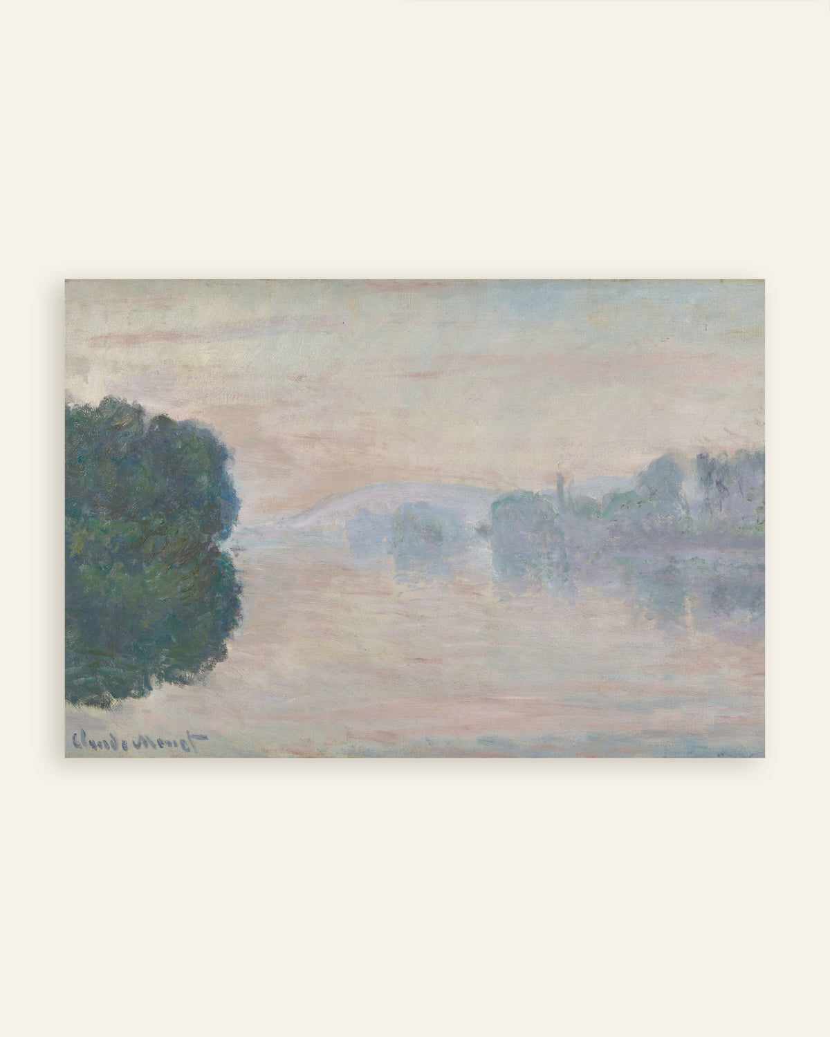 Poster Seine i dimman (1894) av Claude Monet, miniatyr