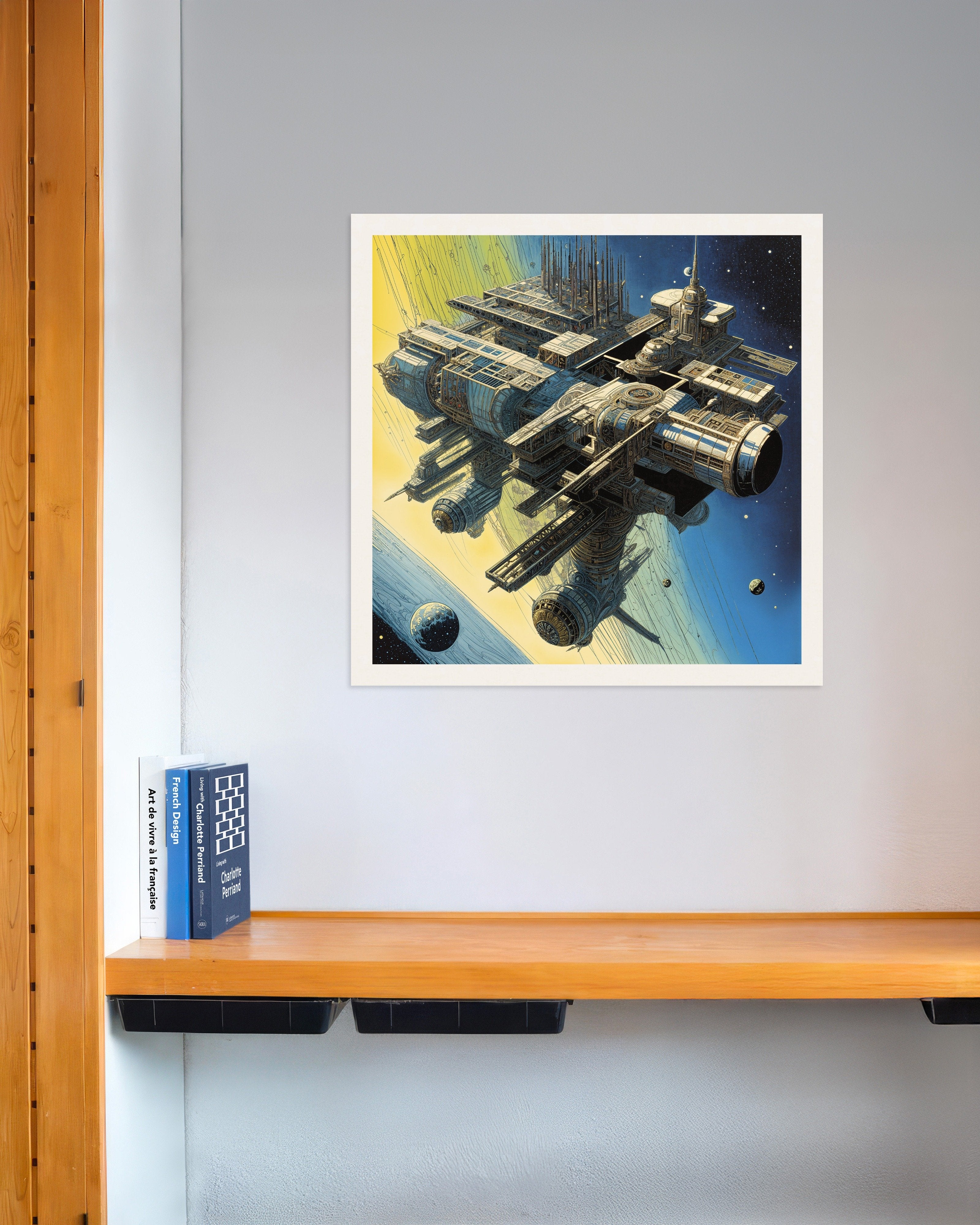 Poster of The Space Station - Tribute to Metal Hurlant - Poster