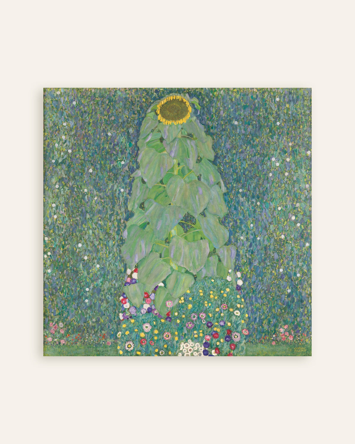 Poster Solrosen (1907–1908) av Gustav Klimt, miniatyr