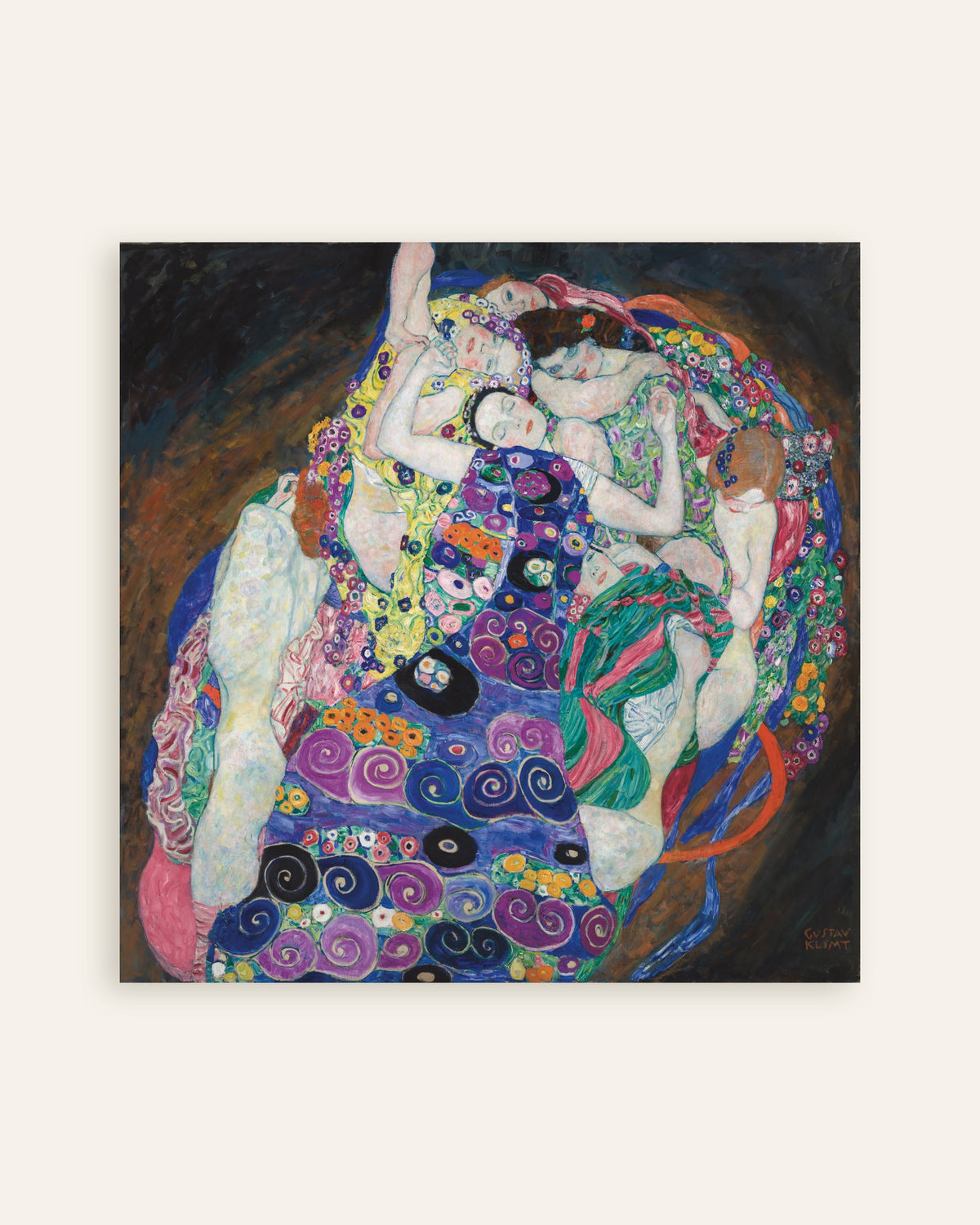 Poster Jungfrun (1913) av Gustav Klimt, miniatyr