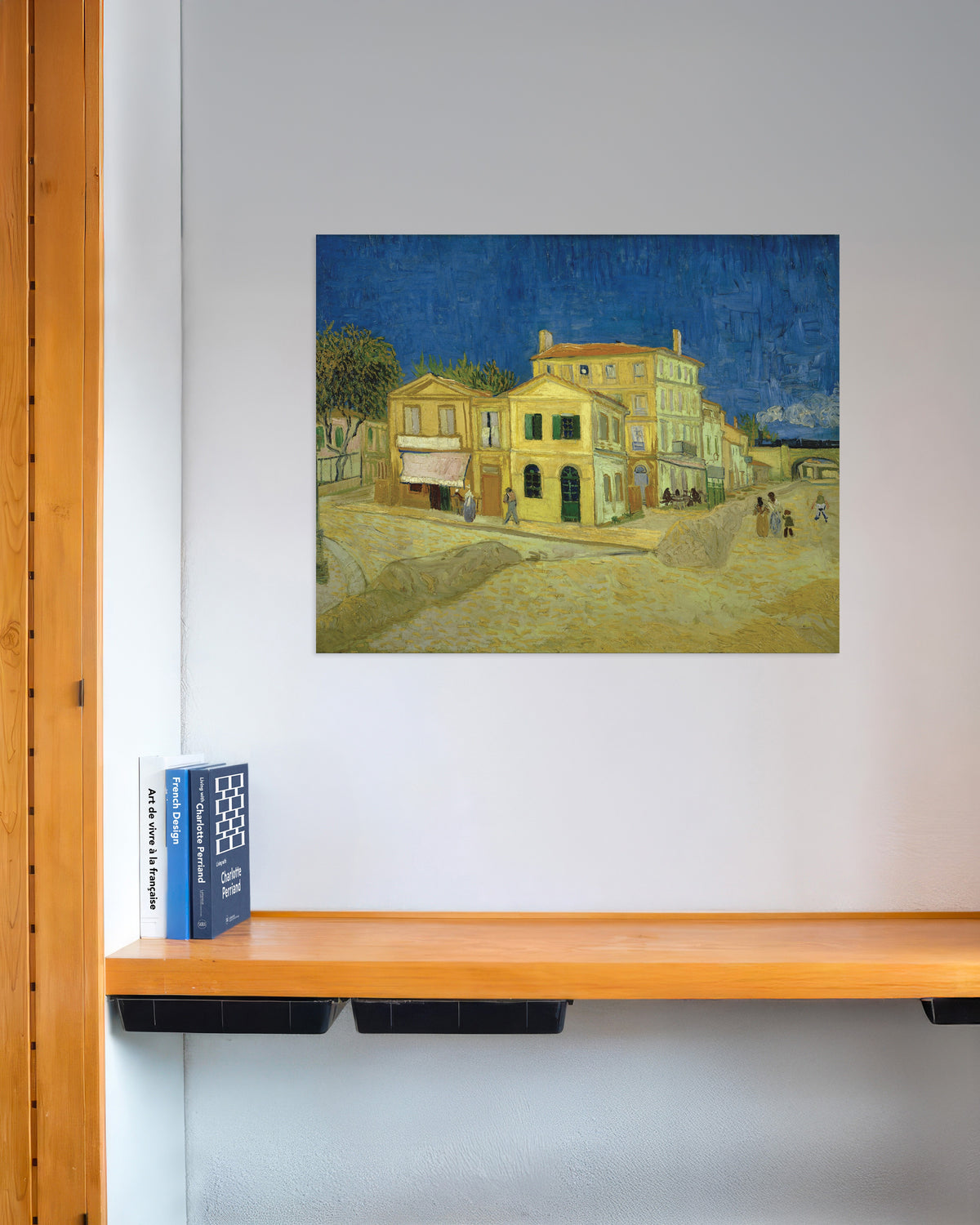 Poster av Det gula huset, Gatan (1888) av Vincent van Gogh