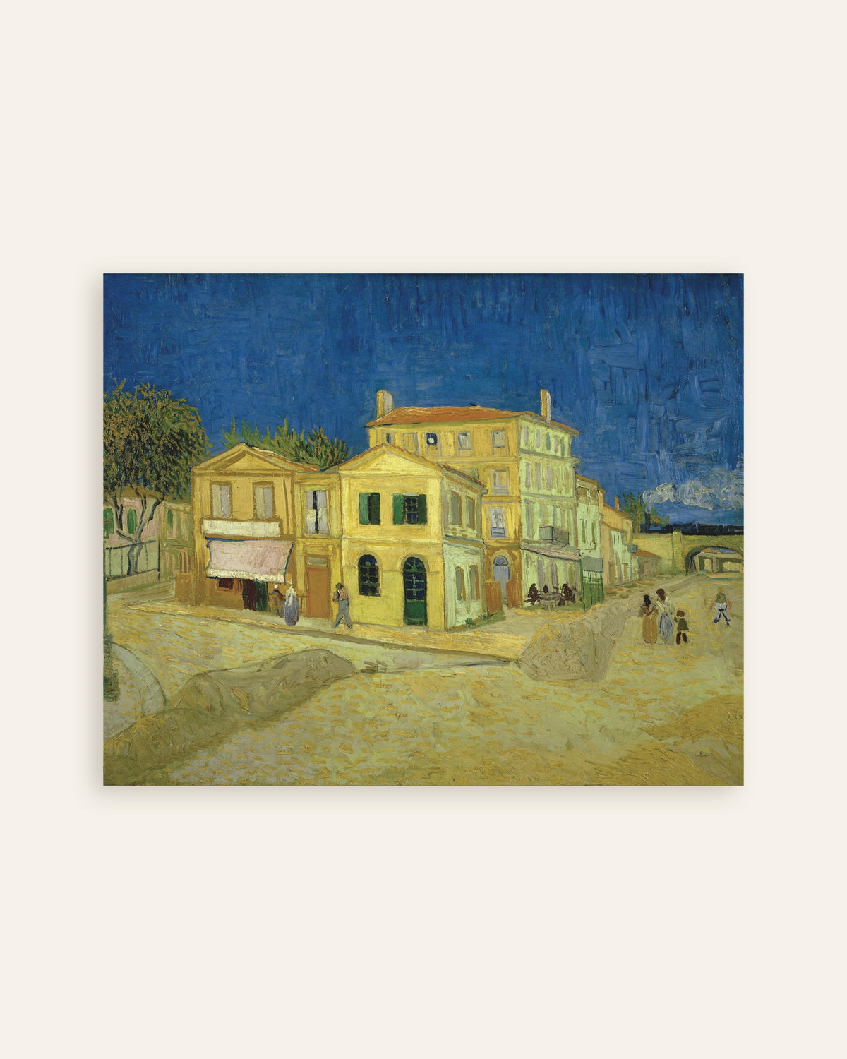 Poster av Det gula huset, Gatan (1888) av Vincent van Gogh, miniatyrbild