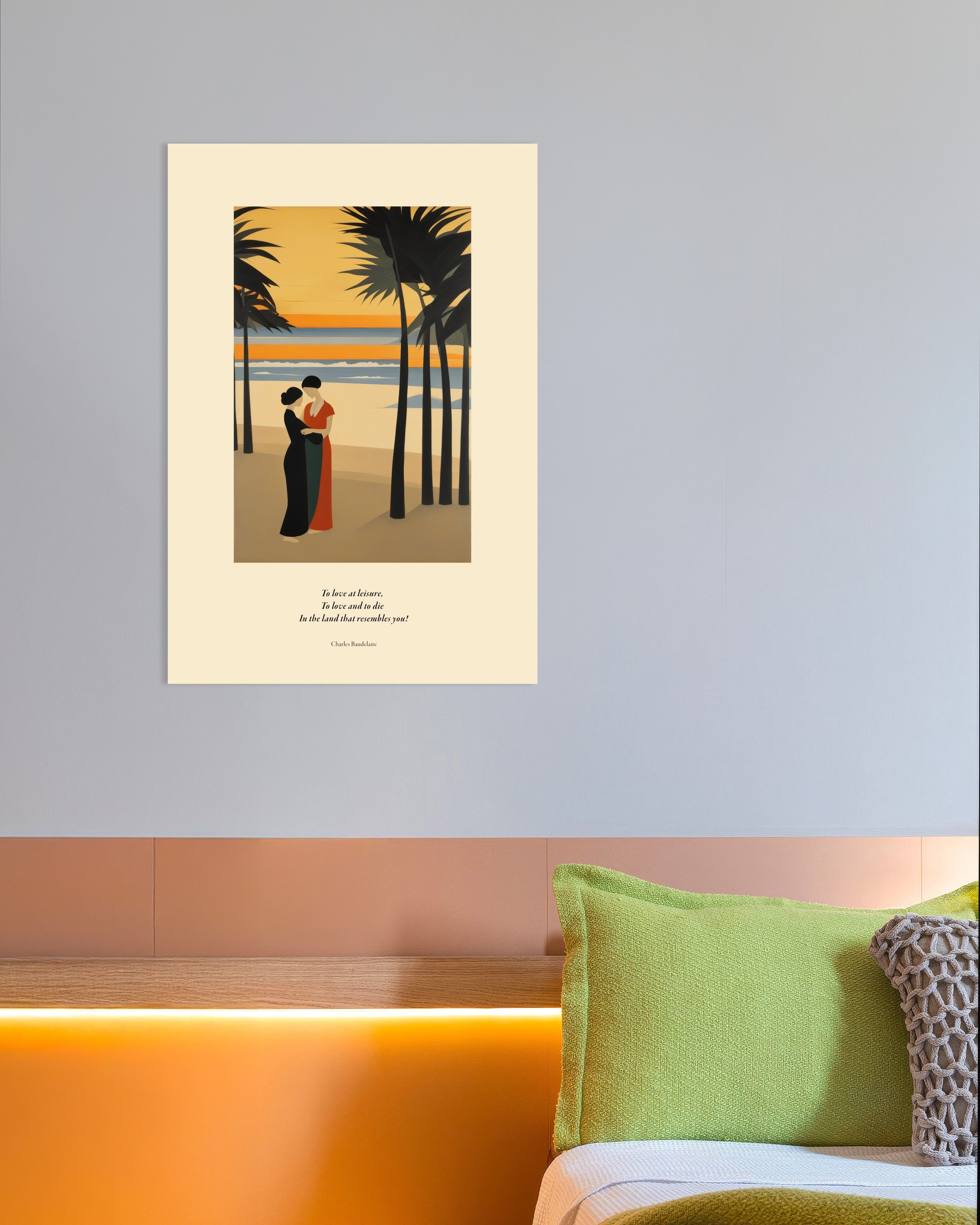 Poster of To love at leisure, Baudelaire