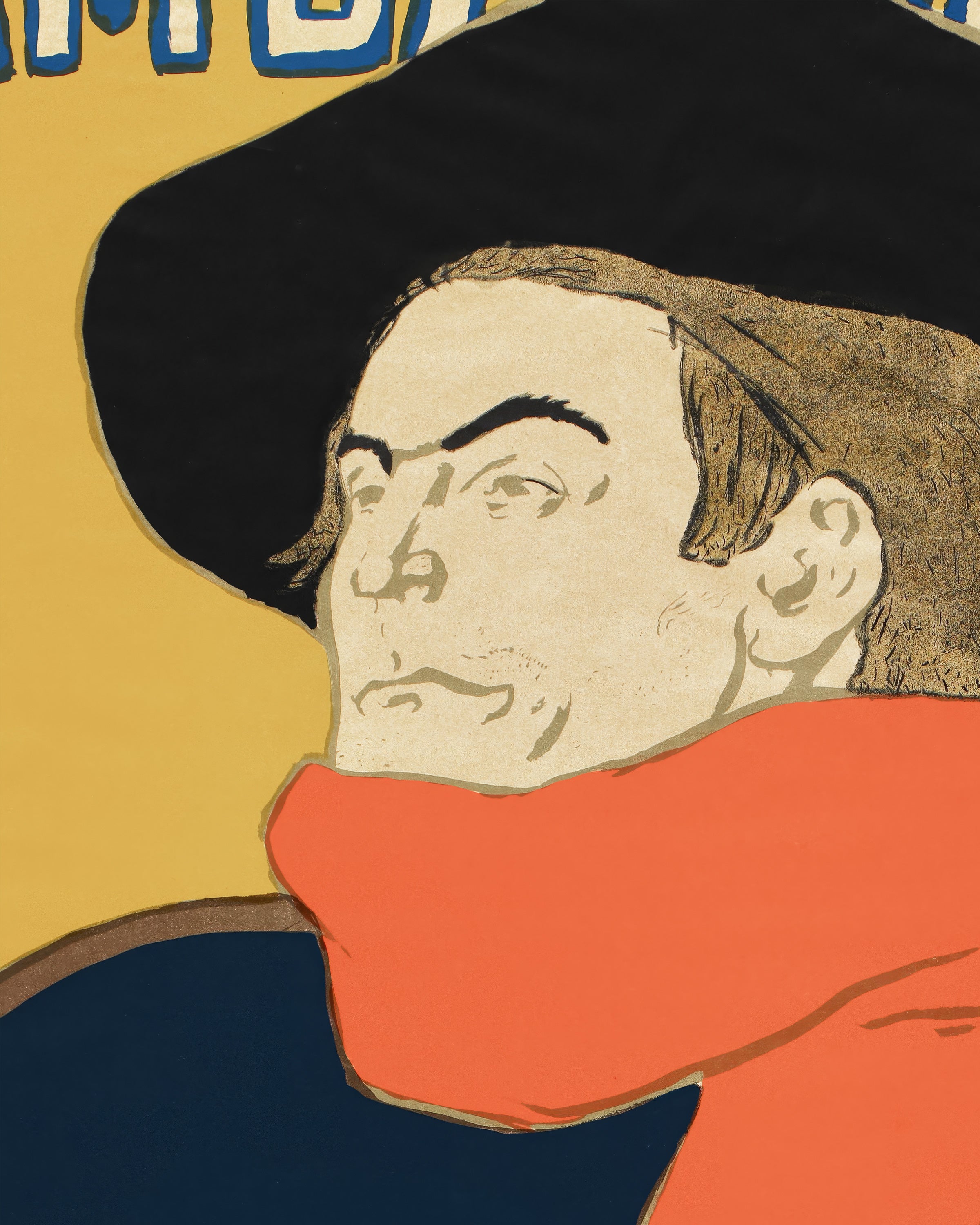 Ambassadeurs: Aristide Bruant dans son cabaret (1892) av Henri de Toulouse-Lautrec Poster