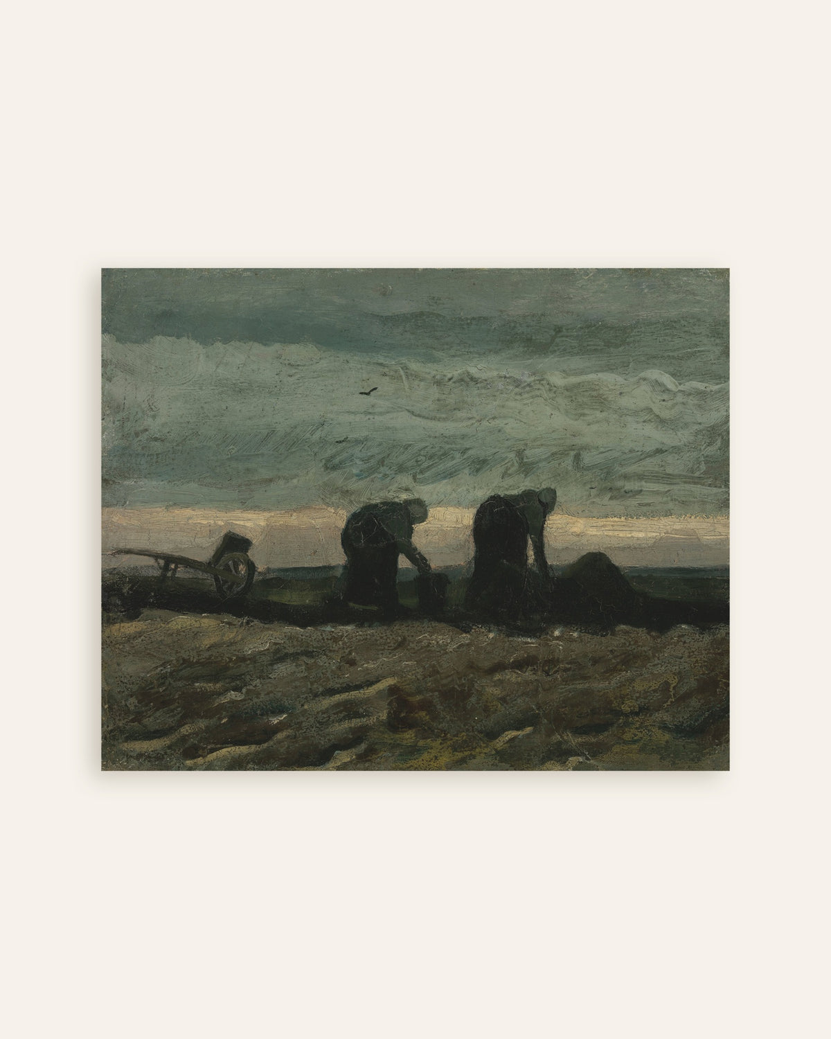 Poster med Två kvinnor på heden (1883) av Vincent van Gogh, miniatyrbild