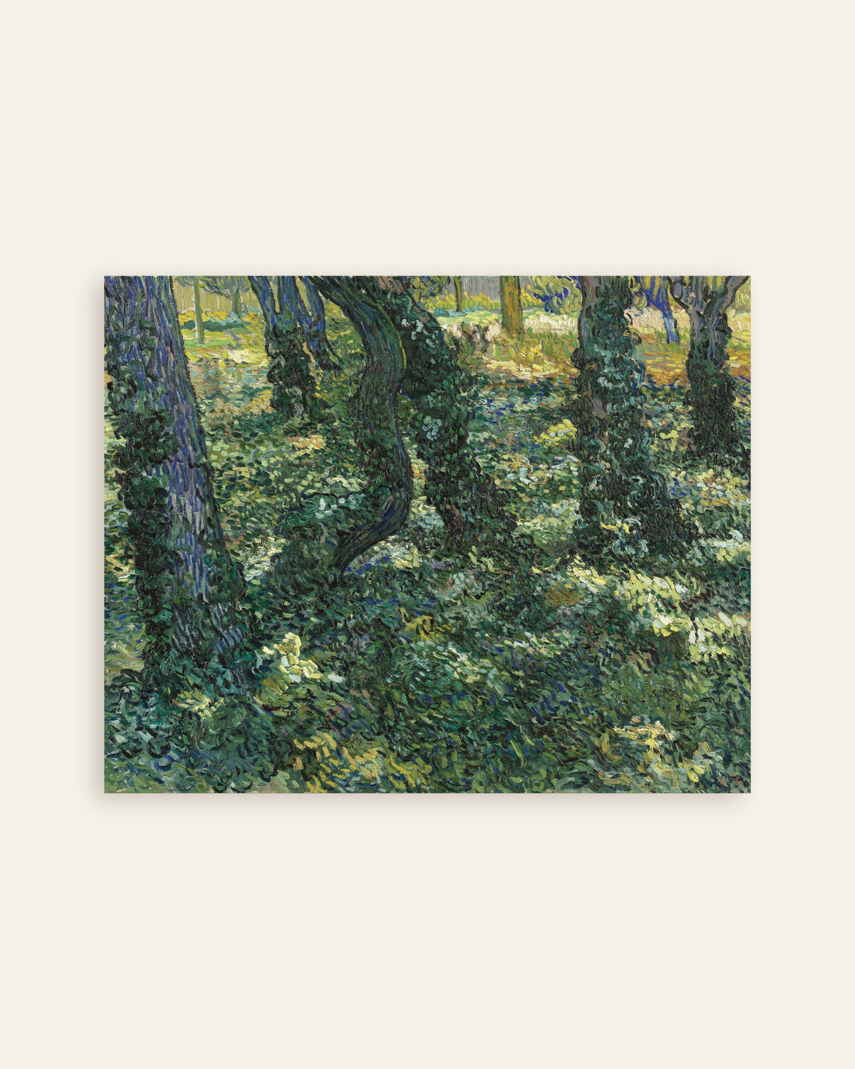 Undergrowth (1887) av Vincent van Gogh, poster, miniatyr