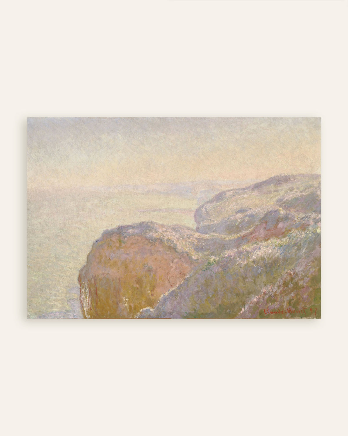 Poster Val-Saint-Nicolas nära Dieppe, morgon (1897) av Claude Monet, miniatyr