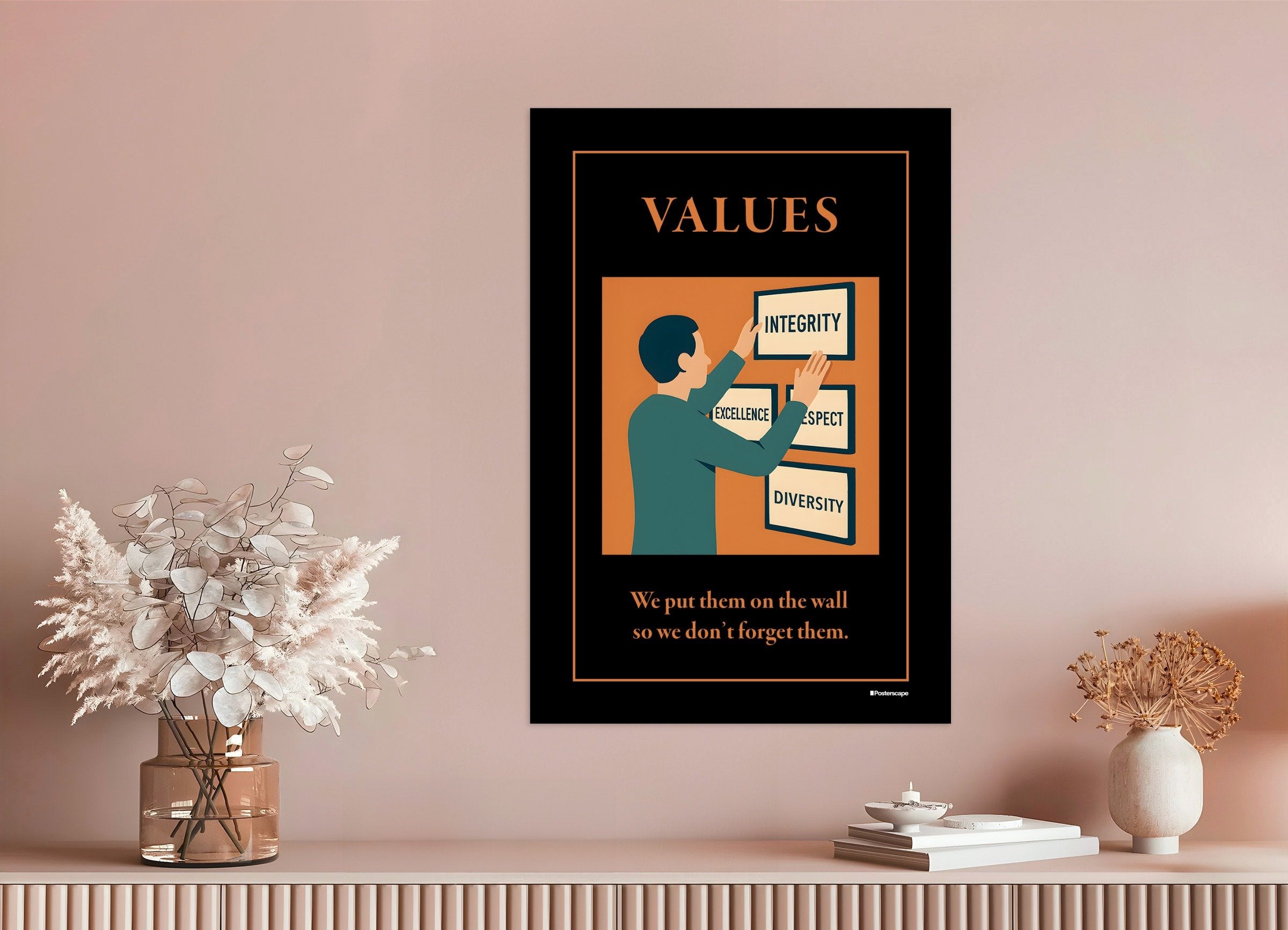 Poster of Values - Demotivational Poster