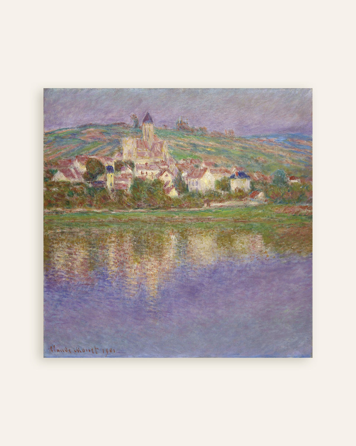 Poster Vétheuil (1901) av Claude Monet, miniatyr