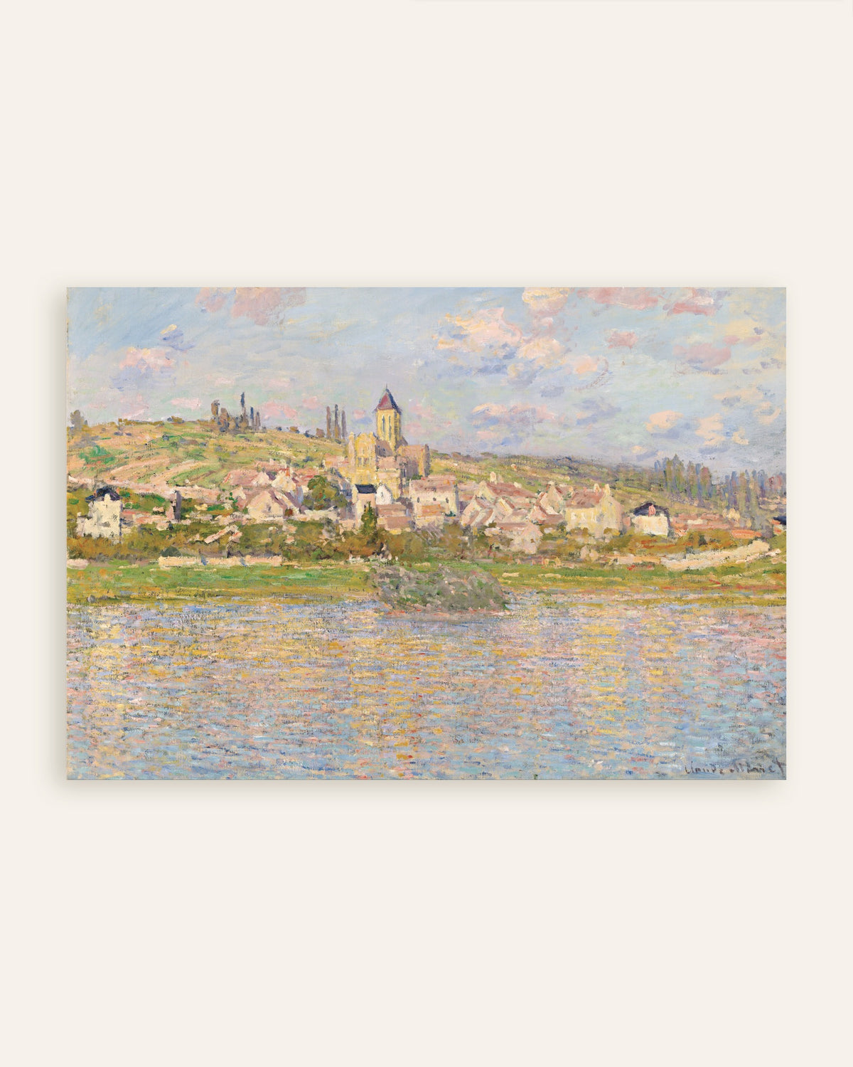 Poster Vétheuil av Claude Monet, miniatyr