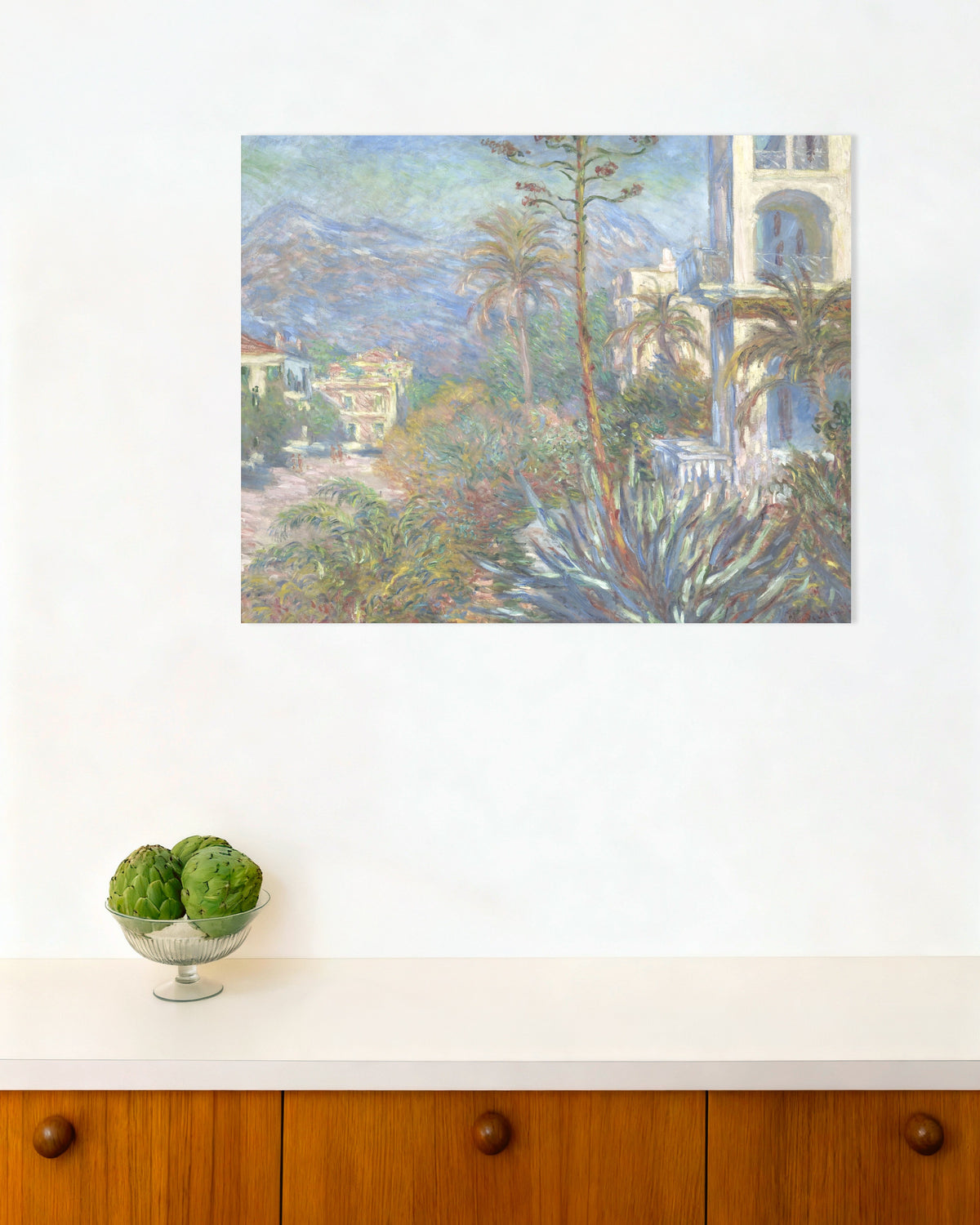 Poster Villor i Bordighera (1884) av Claude Monet