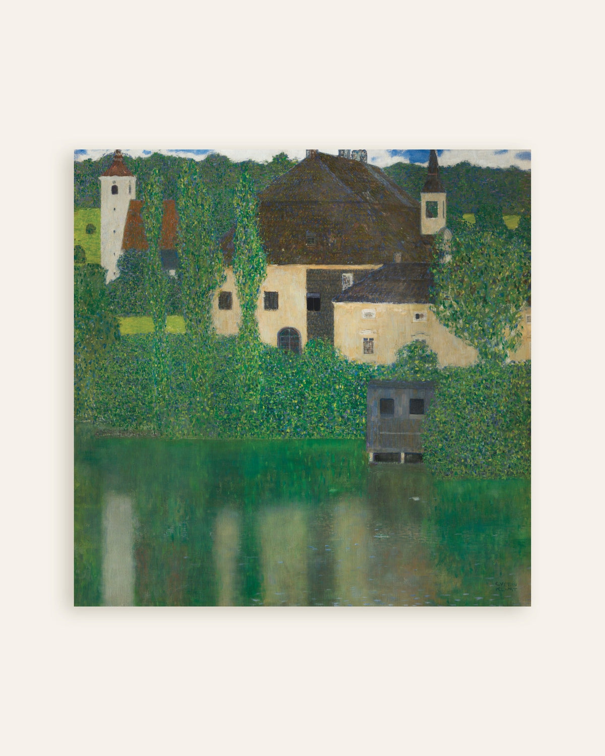 Poster av Vattenslottet (1908–1909) av Gustav Klimt, miniatyrbild