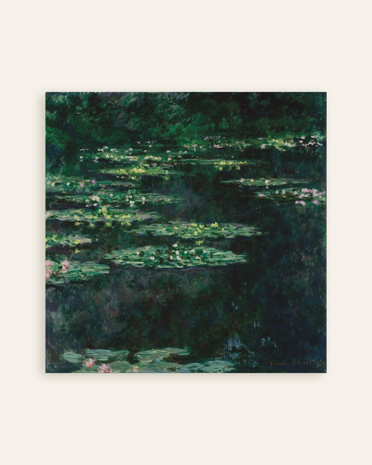 Poster Näckrosor (1904) av Claude Monet, miniatyr