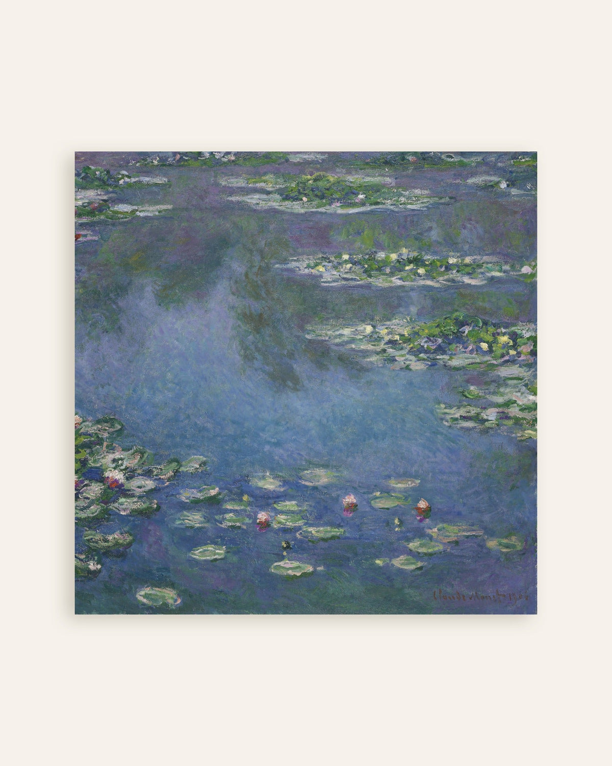 Poster Näckrosor (1906) av Claude Monet, miniatyr